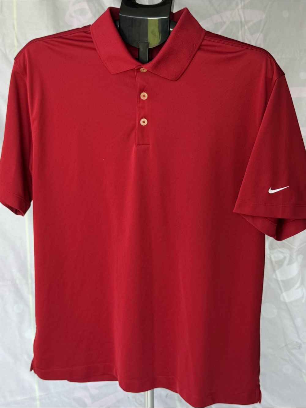 110. Nike Golf Men's Crimson Red Dri-FIT Polo Frank Crum Invitational